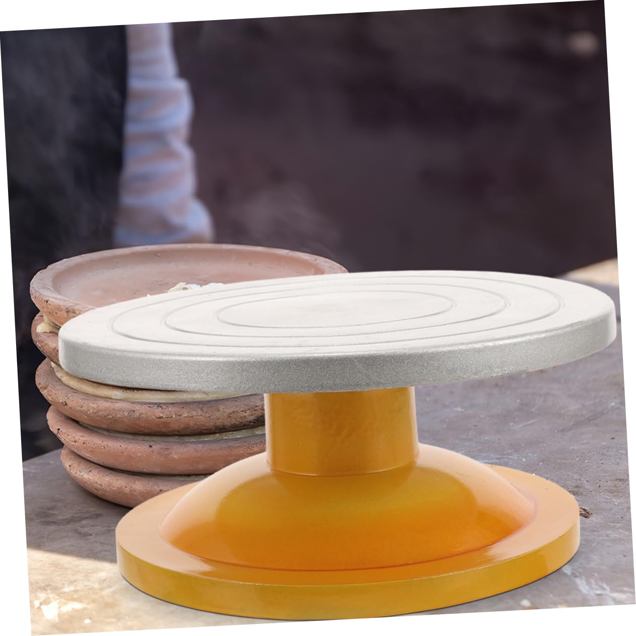 PRETYZOOM Robusto Piatto Girevole per Decorare Torte 2 Supporti Girevoli per Torte Senza Base Perfetti per Dolci E Progetti