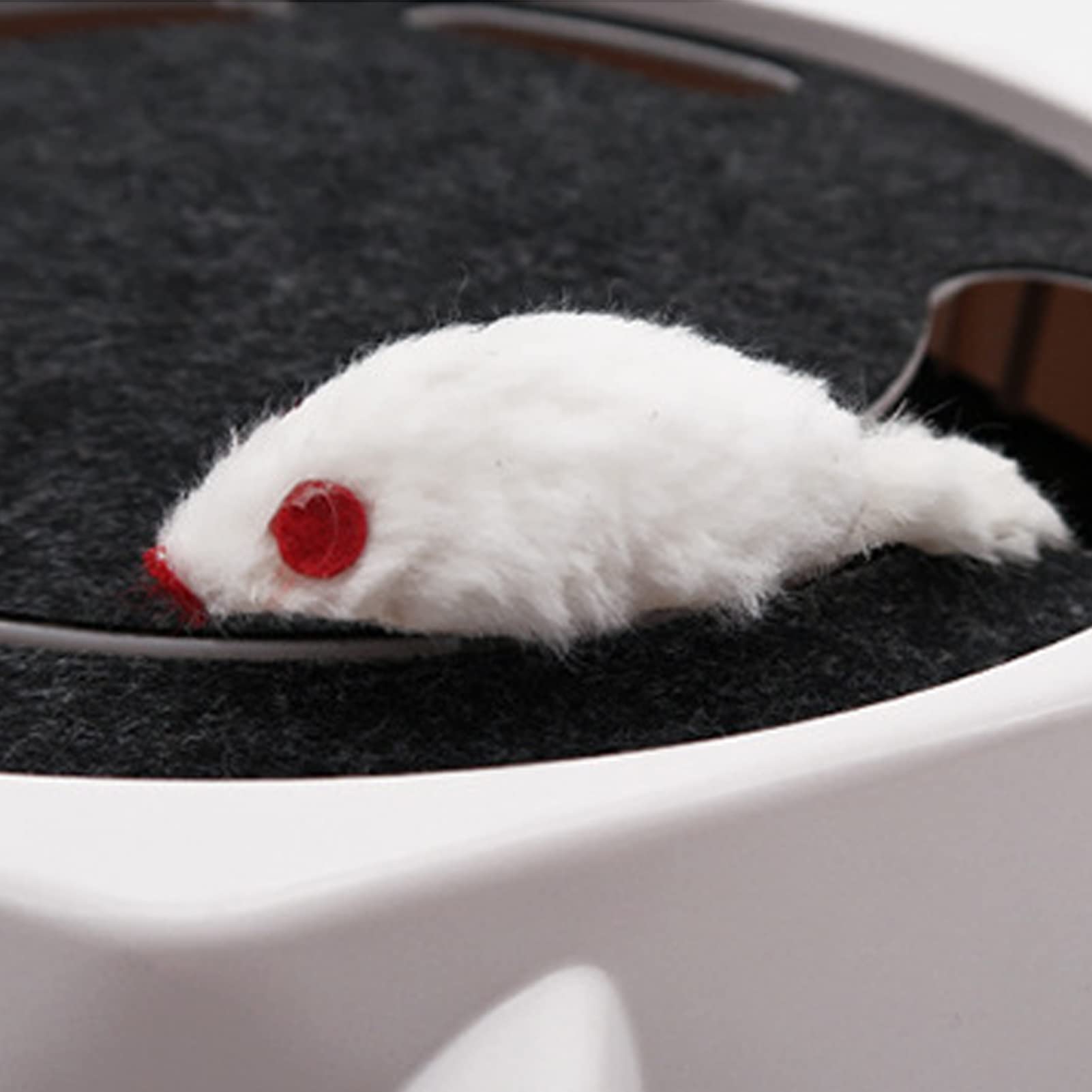 Juguete Interactivo para Gatos, Juguetes Eléctricos para Gatos, Rompecabezas Automático Ajustable De 2 Velocidades para Atrapar Ratones, Juguete para Gatos para Suministros para Mascotas