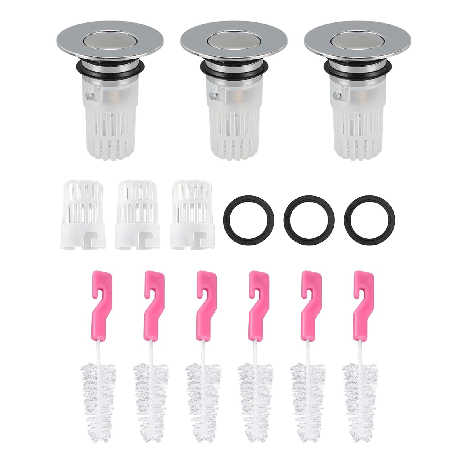 Attrape-cheveux pour lavabo de salle de bain et baignoire en cuivre durable