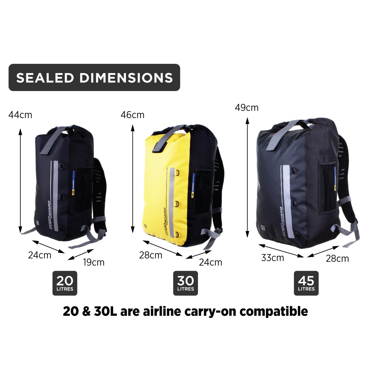 30 litre backpack size