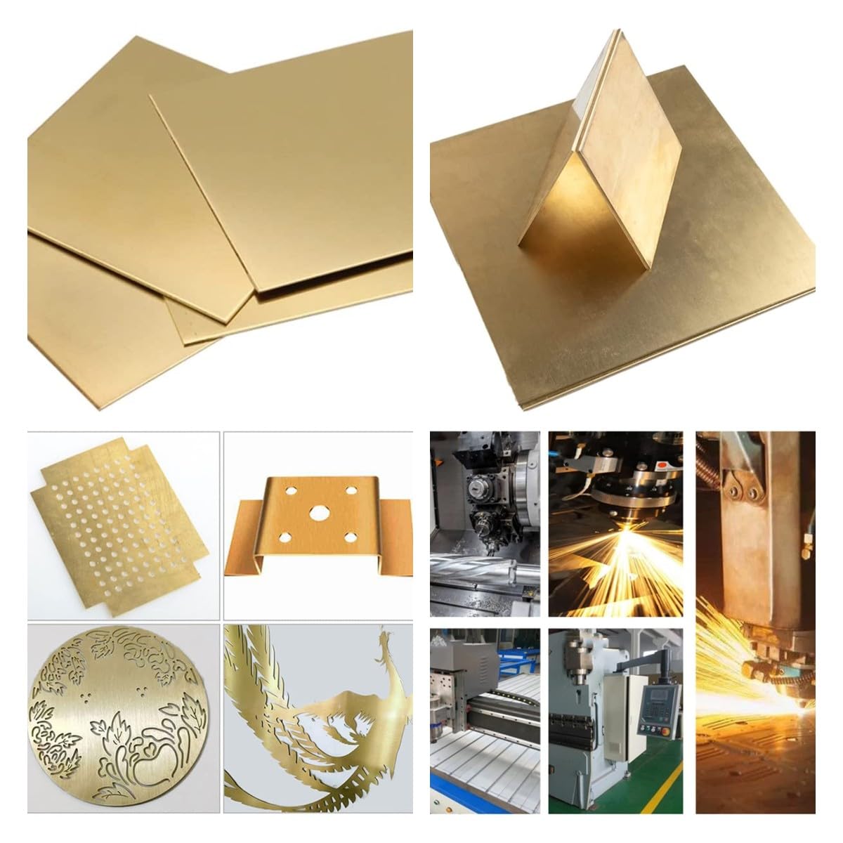 Messingblech, Breite 300 Mm, Dicke 1–6 Mm, Für Industrielle Heimwerkerarbeiten, Cu-Platte, Länge 200 Mm/Thickness 3.0Mm