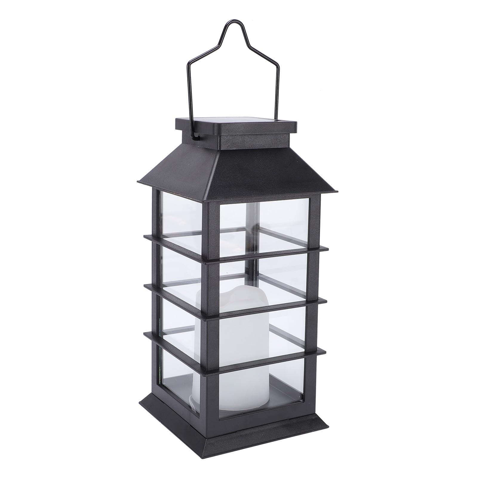 Lanterne Solaire LED de Jardin, Flamme Scintillante Décorative