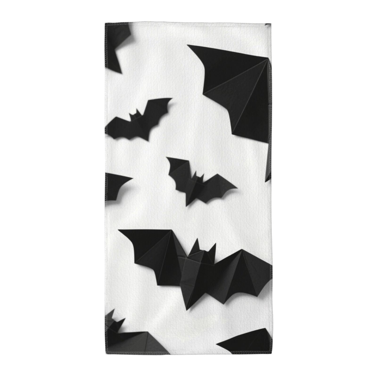 FekiLoot Absorbent Hand Towels 12"X24" Decorative Bathroom Towel Soft Microfiber Face Towel Halloween Bats Dish Kitchen Towels for Bathroom Kitchen Hotel Spa Bath Towels