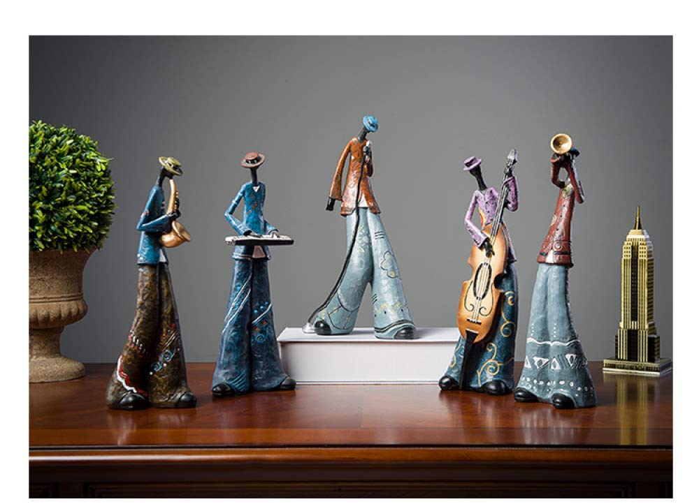 Busto Sculture Fatte A Mano, Rock Band Music Art Character Model, Figure Creative Scultura Ornamenti Art Music Rock Band Crafts Ornamenti per La Decorazione della Casa-A