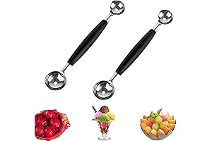 Multipurpose 2-Pack Fruit Baller Scoop for Perfect Ball Making