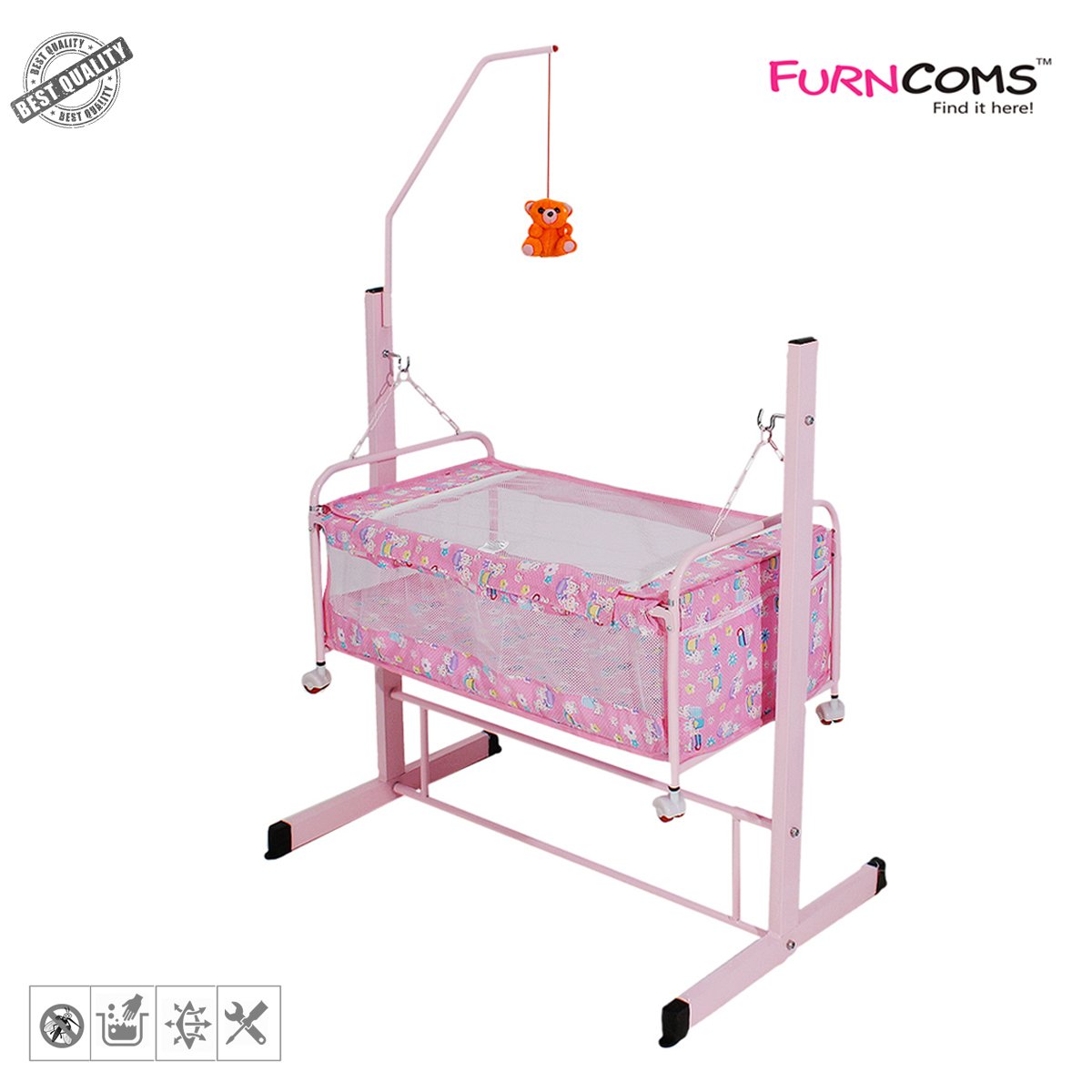 Buy 1019 Hanging Baby Cradle Bed with Mosquito Net Jhula