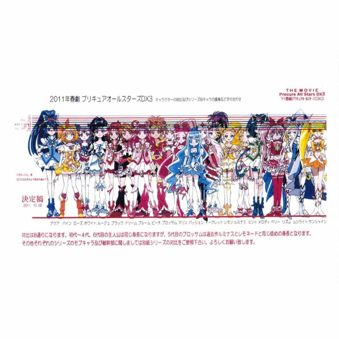 Amazon.co.jp: 190枚 設定資料集 プリキュアオールスターズDX3