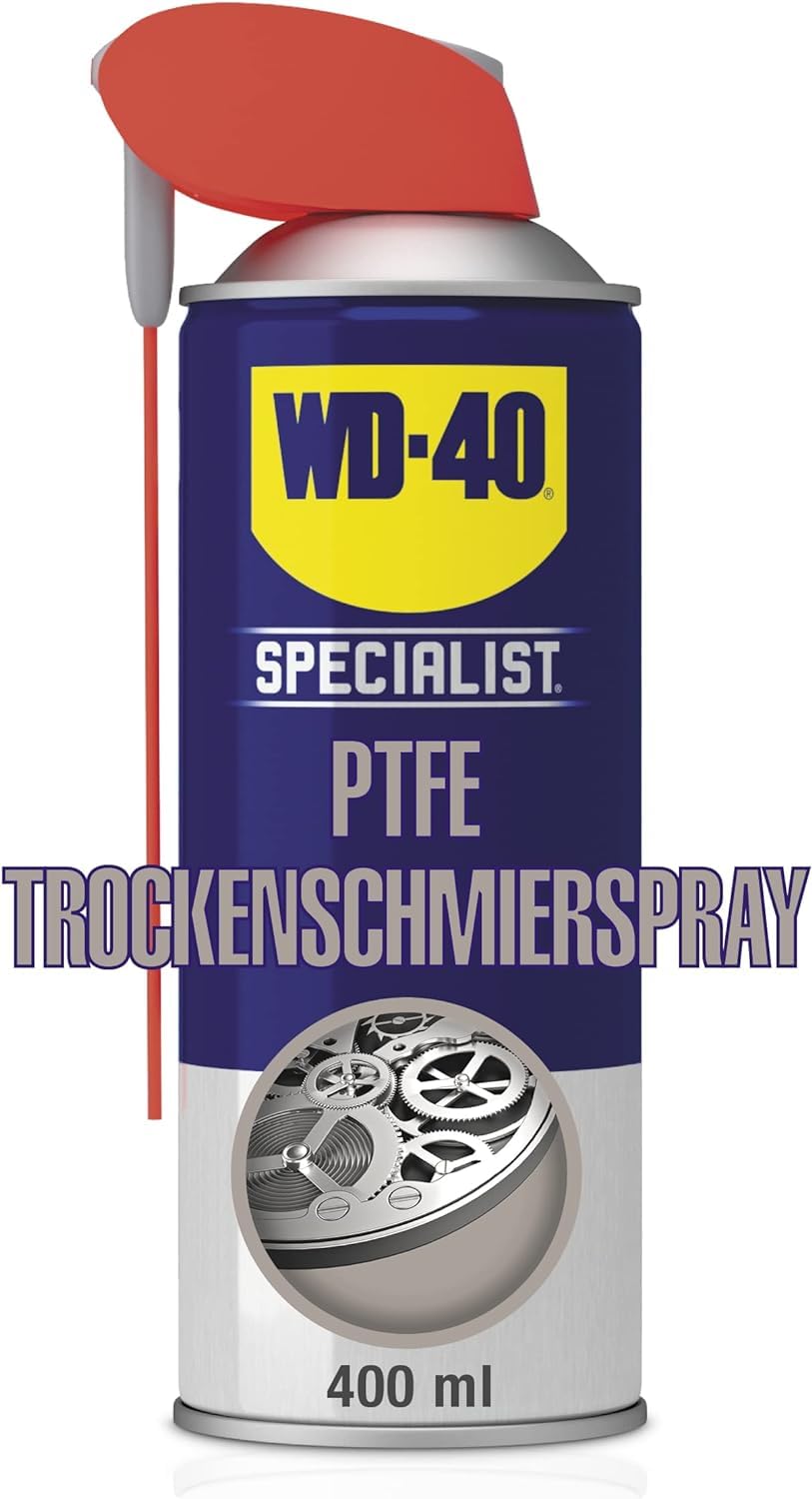 WD-40 Specialist Spray lubrifiant sec PTFE Smart Straw 12 x 400 ml | Spray PTFE