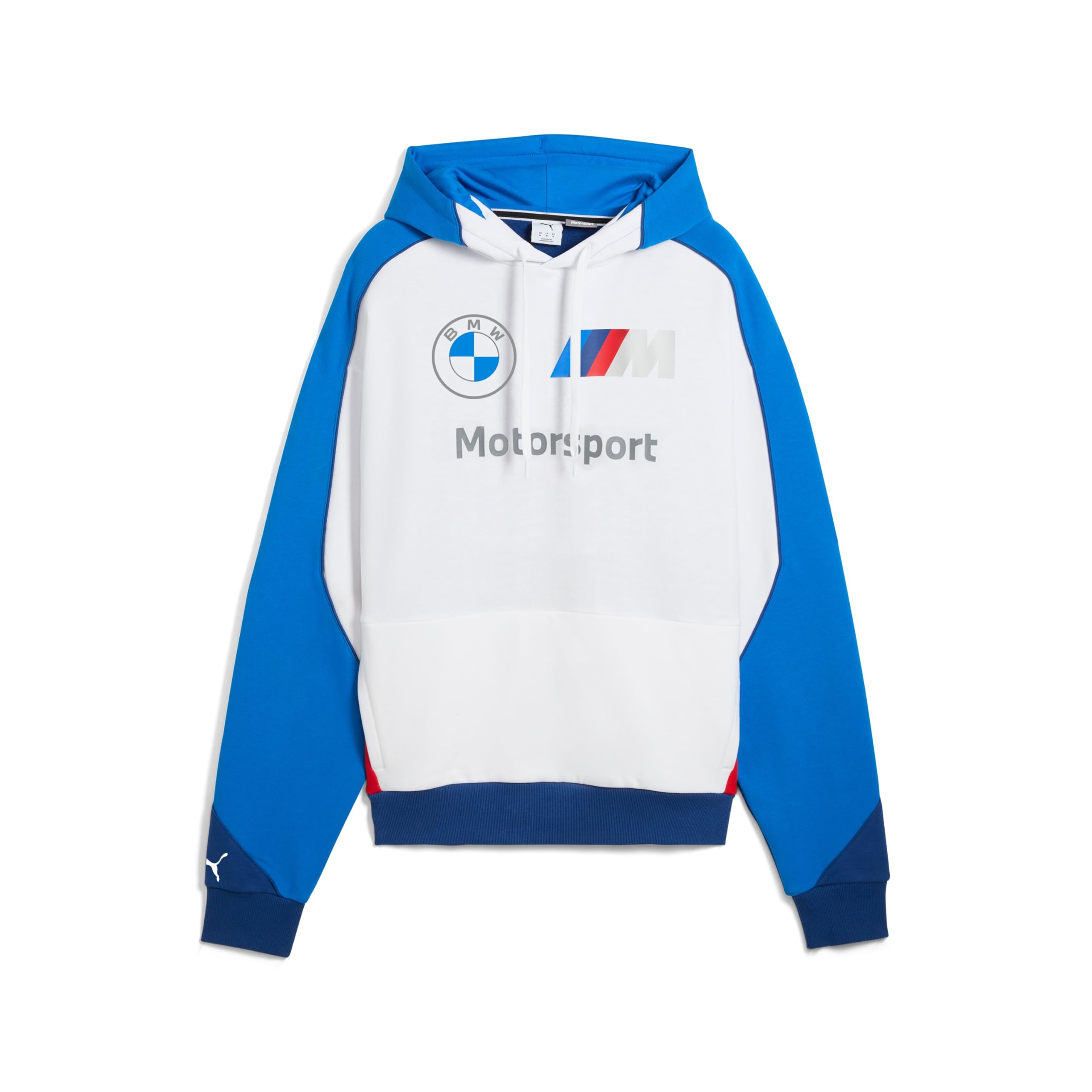 BMW Genuine M Motorsport Mens Hoodie Blue Top Hooded Sweatshirt Relaxed Fit, M