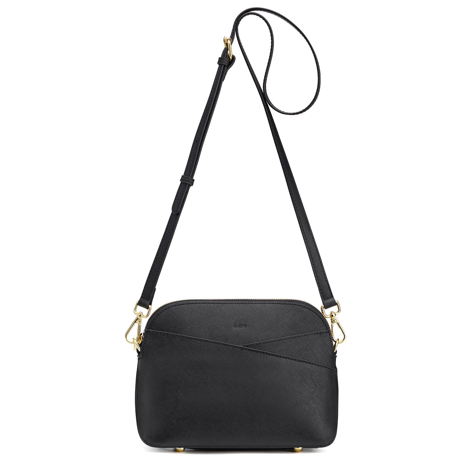 Kattee Small Leather Crossbody Bags for Women Trendy Purses Handbags Shoulder Bag Genuine Leather Cross Body Bag for