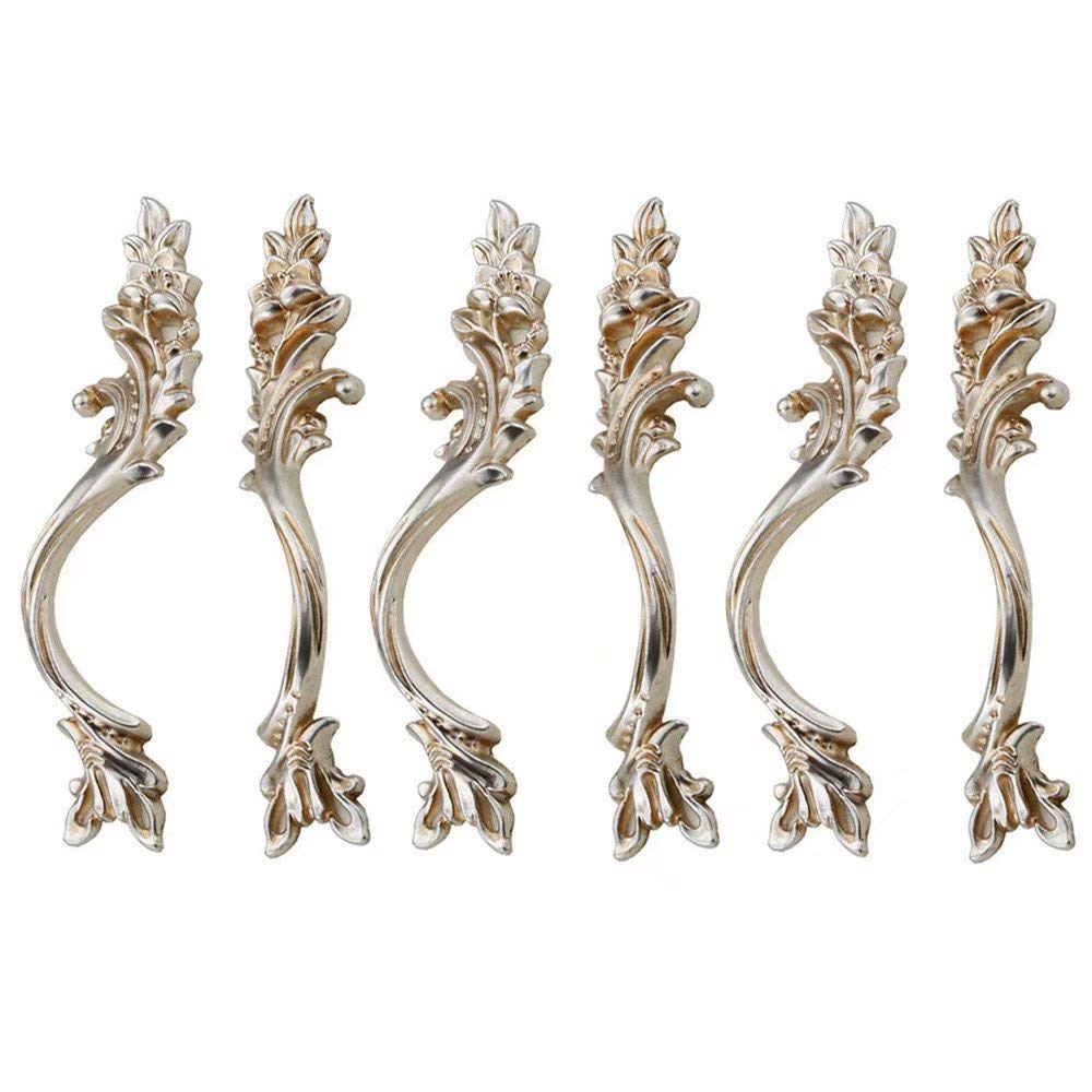 Creatwls 6 pcs Cupboard Drawer Pull Handles Door Knobs Handle Cupboard Pull Kitchen Cabinet Drawer knobs Set Chest Knobs Handles for Home Office