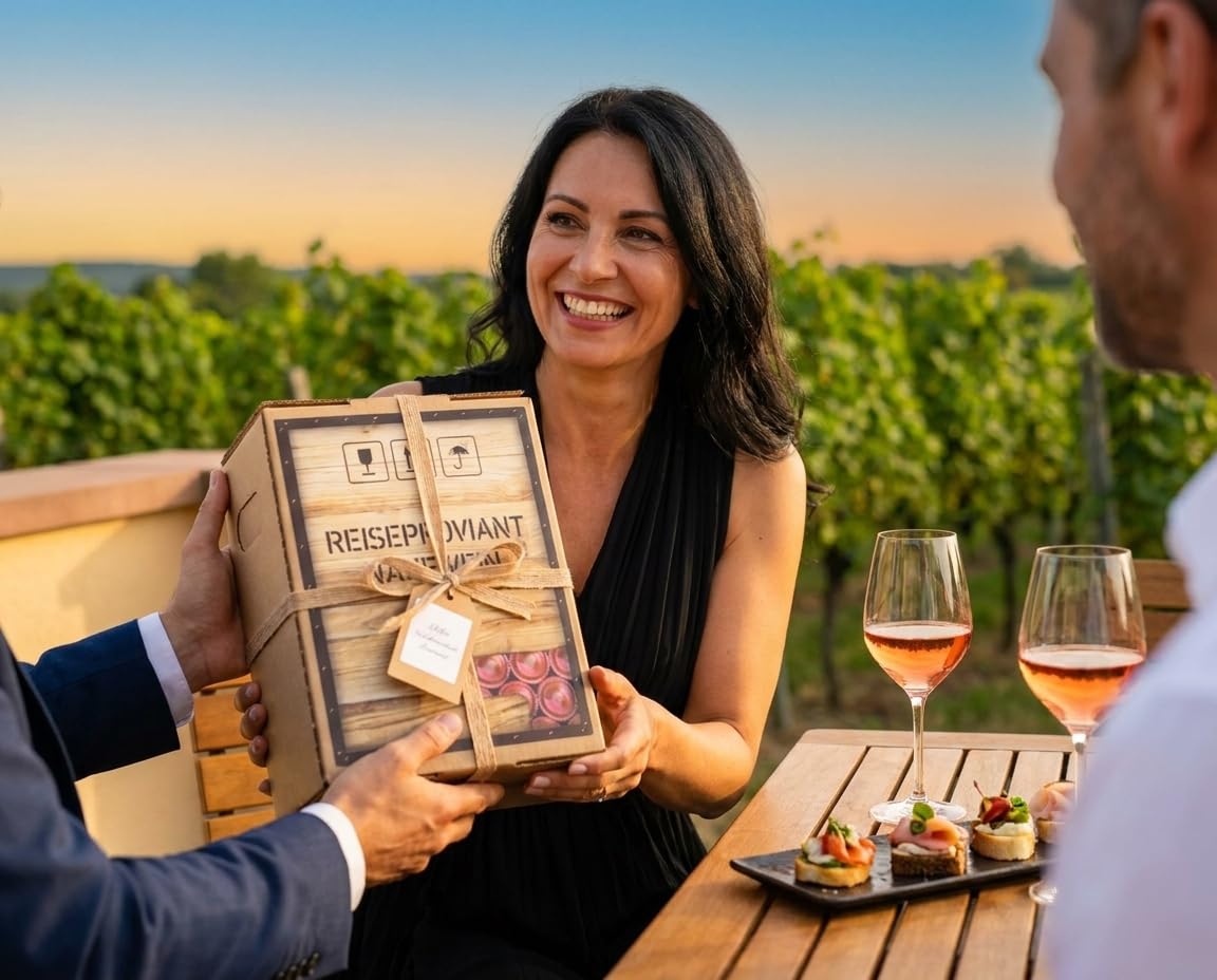 Reiseproviant Nahe Wein Rosé 3 Liter Bag in Box Fruchtig Frisch Deutscher Qualitätswein Zapfhahn