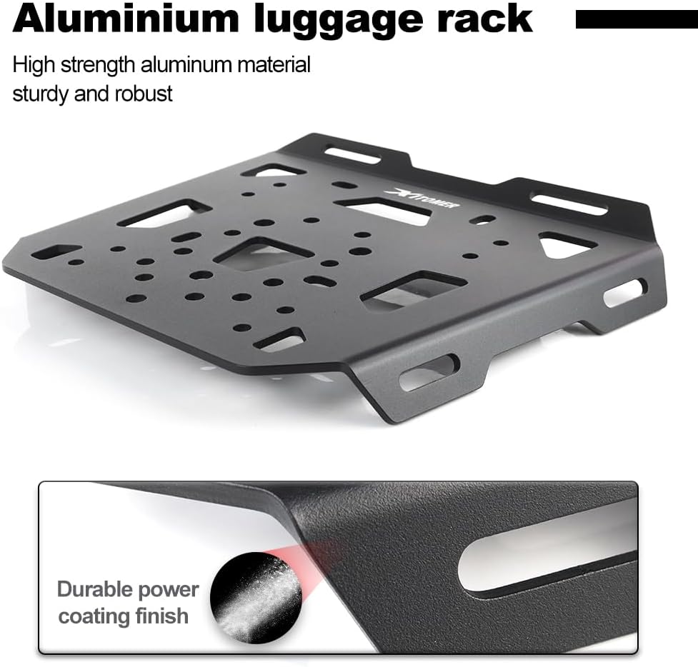 Xitomer Luggage Rack Compatible with V-Strom 650 XT DL650 2017-2026 & V-Strom 1050 DL1050 2020-2026 & V-Strom 1000 / DL1000 2014-2019 Motorcycle Cargo Rack Rear Rack