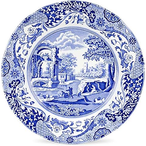 Spode Platos llanos italianos azules - Juego de 4 Cover
