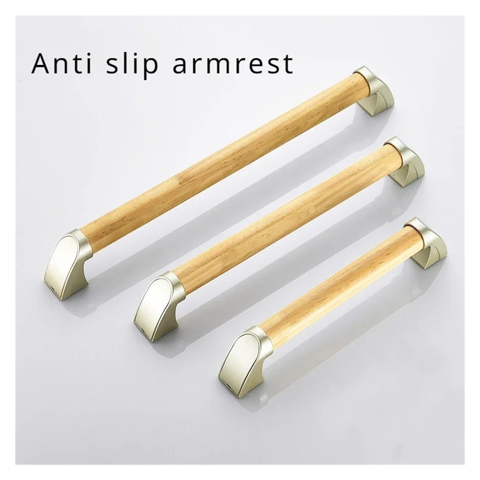Asidero Baño Reposabrazos de seguridad for baño, accesibles, madera maciza, for personas mayores y discapacitadas, antideslizantes(44cm)