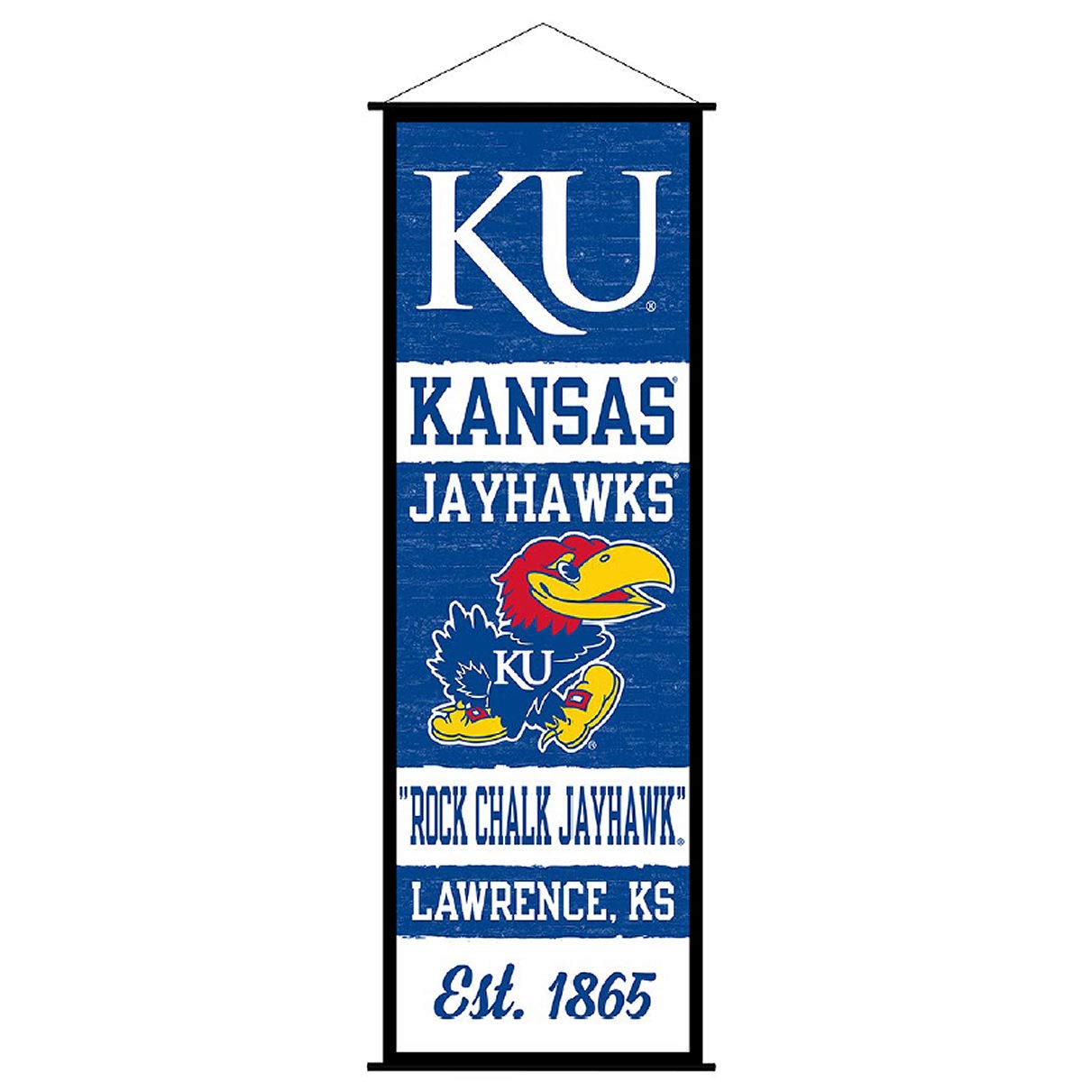 Bandiera Kansas Jayhawks 3x5 – Bandiera Da Muro Per Tifosi KU Calcio - Foto 2