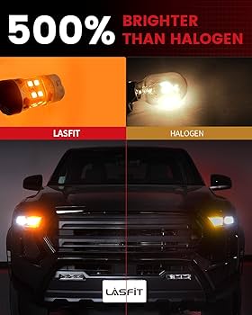 Amazon.com: LASFIT T3 7440 7443 LED Bulb Amber 7444NA Built