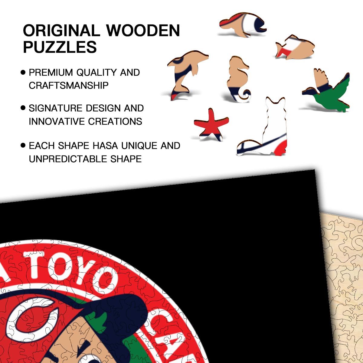 Amazon.co.jp: 広島-東洋カープ ジグソーパズル 299ピース 木製パズル