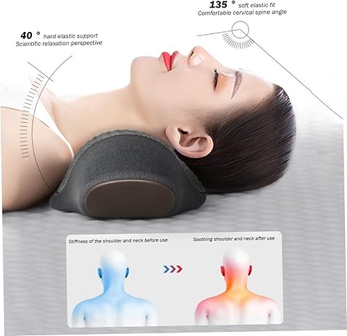 Miniatura 6 de Hajimia Almohada cervical cómoda y ergonómica para el cuello, almohada de tracción cervical de espuma viscoelástica para aliviar el dolor, dolor