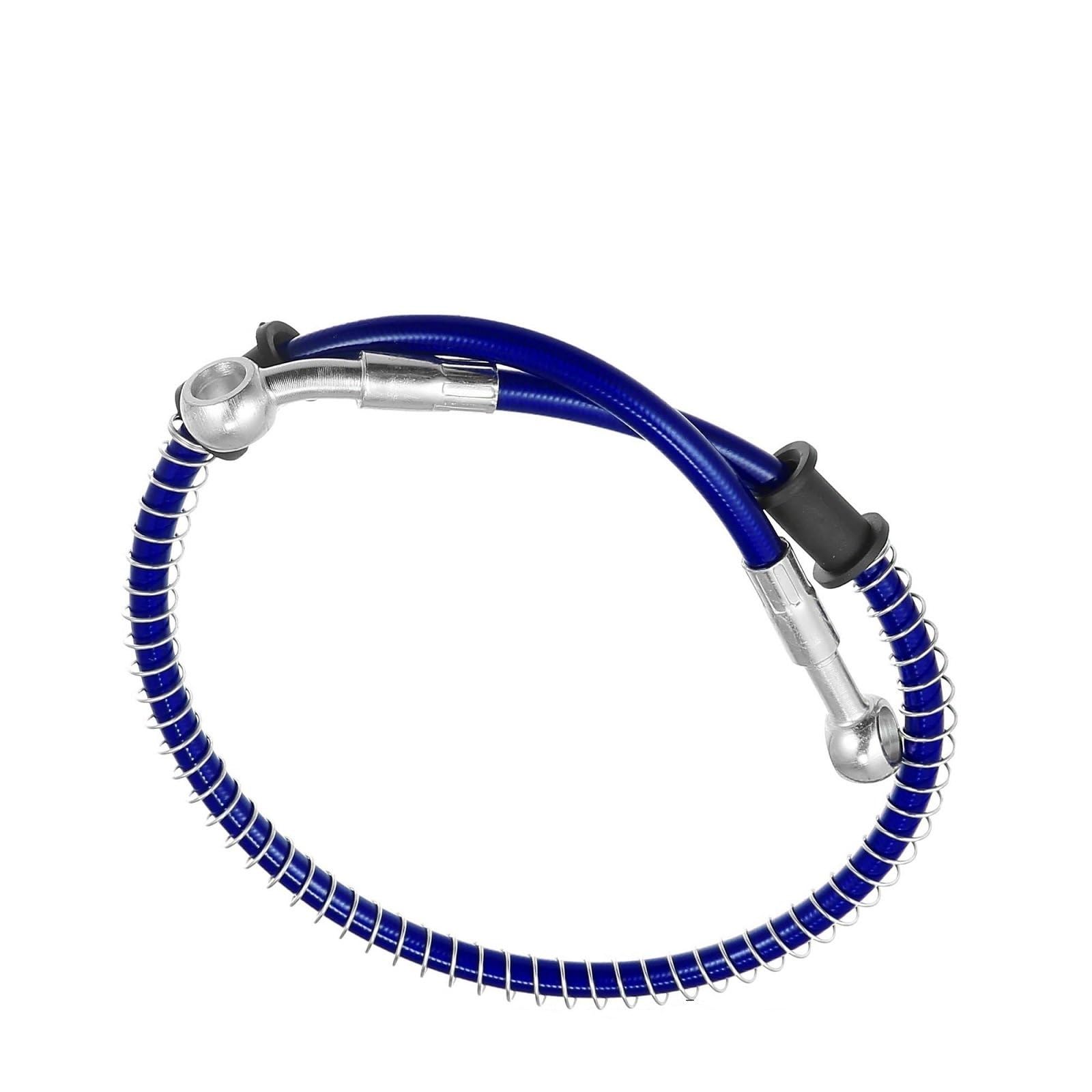 Ksxzw Blue Motorbike Part 0 Degree 28 60Cm 10Mm Inner Diameter Motorcycle Braided Brake Clutch Oil Hoses Line Pipe Throttle Gas Fuel