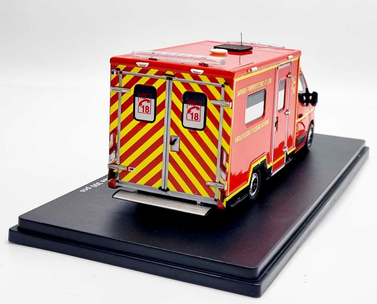 Renault Master 1998 VSAB Pompiers - Vitesse SB 1/43, Modèle Modifié, Très Bon état