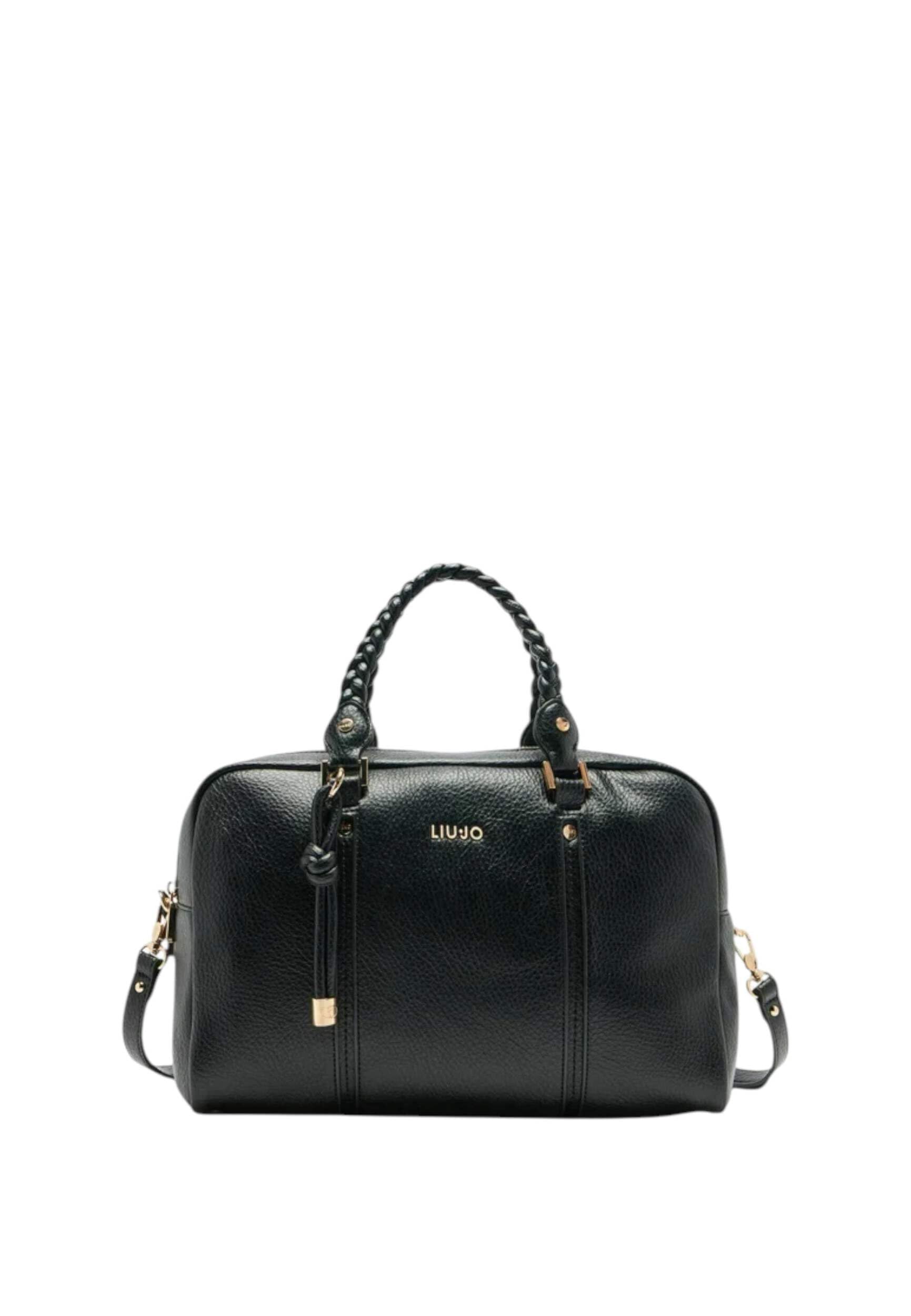 Liu Jo Borsa a bauletto con doppio scomparto chiuso con zip. Possiede una tasca interna con zip, due comodi manici ed una tracolla regolabile e removibile 25x37x19 cm