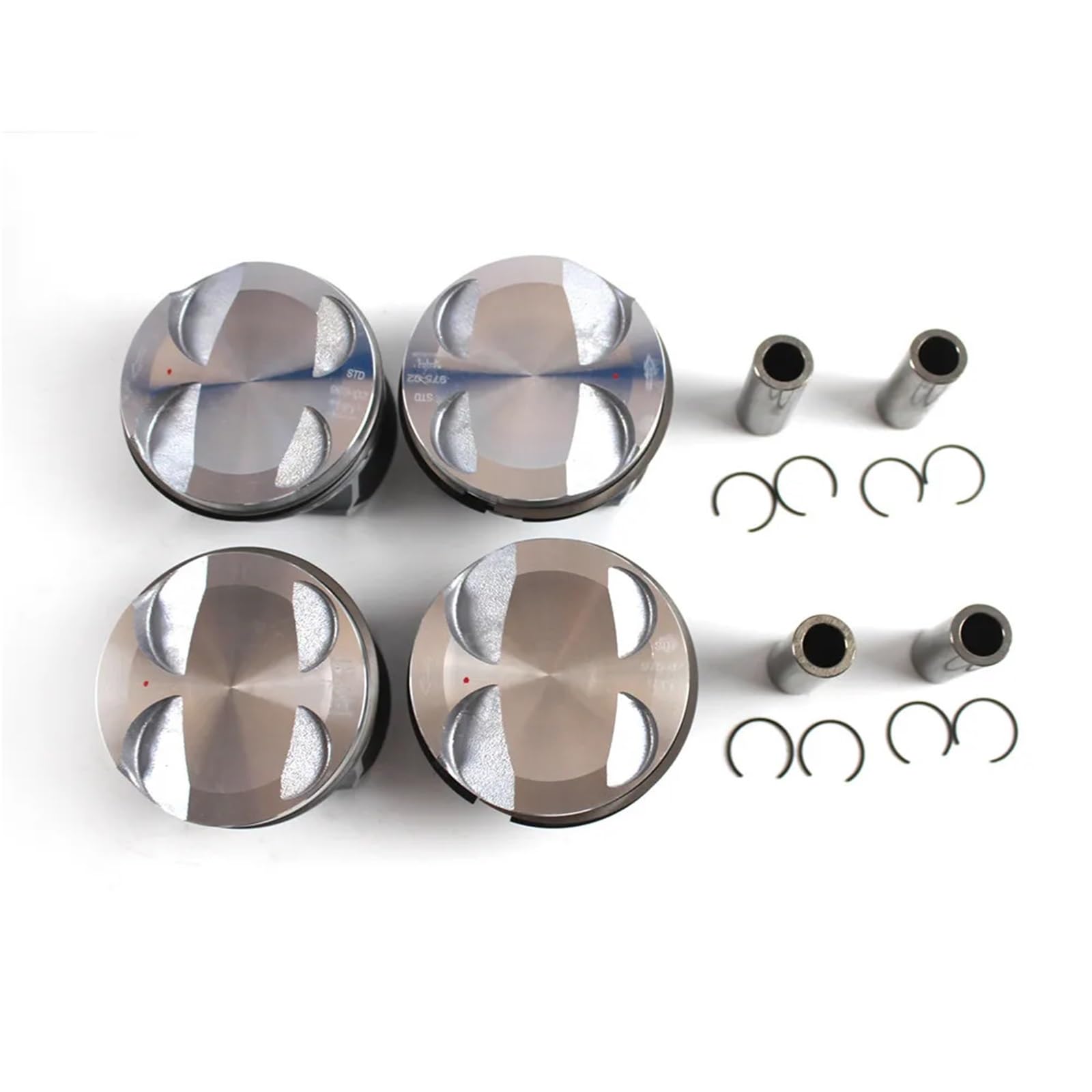 Anello Pistone Kit 4 pistoni e fasce elastiche motore N12 11257589348 da 77mm STD per MINI per Cooper Sostituire