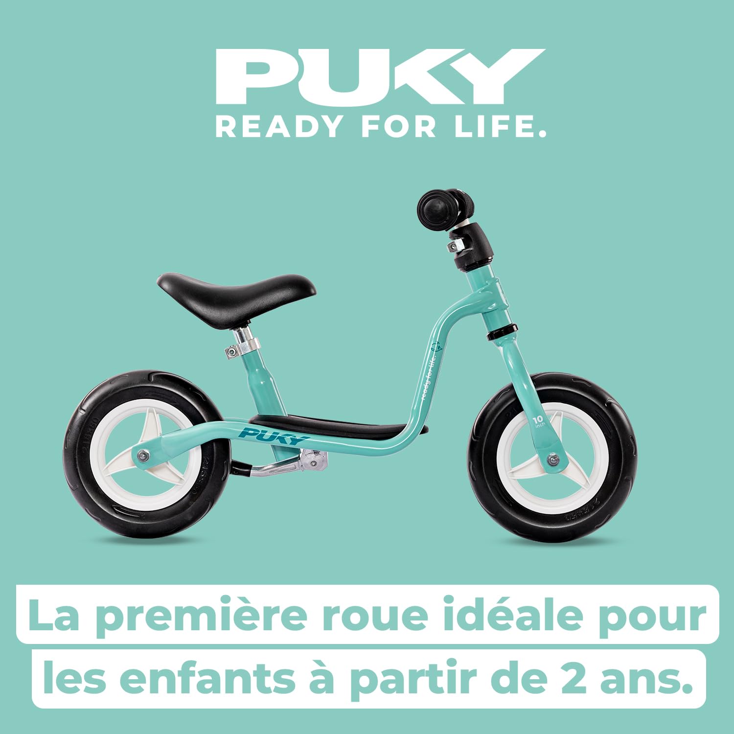 PUKY LR M Vélo de course à partir de 2 ans - Sûr et élégant - Guidon et selle réglables en hauteur - Avec plateau - Pour enfants à partir de 2 ans - Avec rembourrage de guidon C