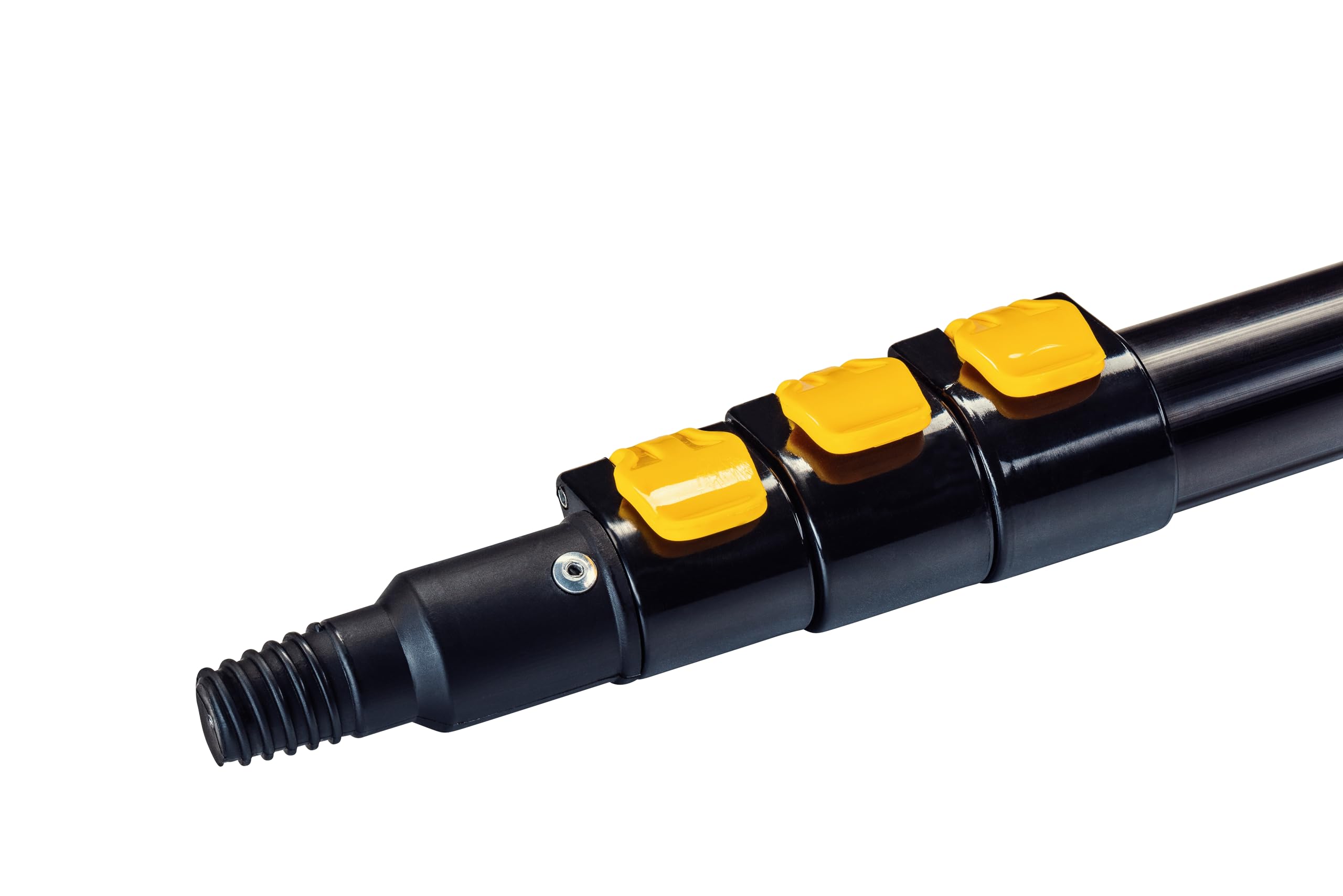 Neustanlo Eckbesen 2.0 | Teleskopstiel 4 m mit Schnellspannsystem & Soft-Touch Handgriffen | italienisches Gewinde | für schwer erreichbare Ecken | Haus- & Gartenreinigung