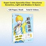 Modian Manga Drawing Book Super Comics Special Course - Structural Dynamic Light And Shadow Space Anime Art Books For Adults Beginners Artbook Gifts