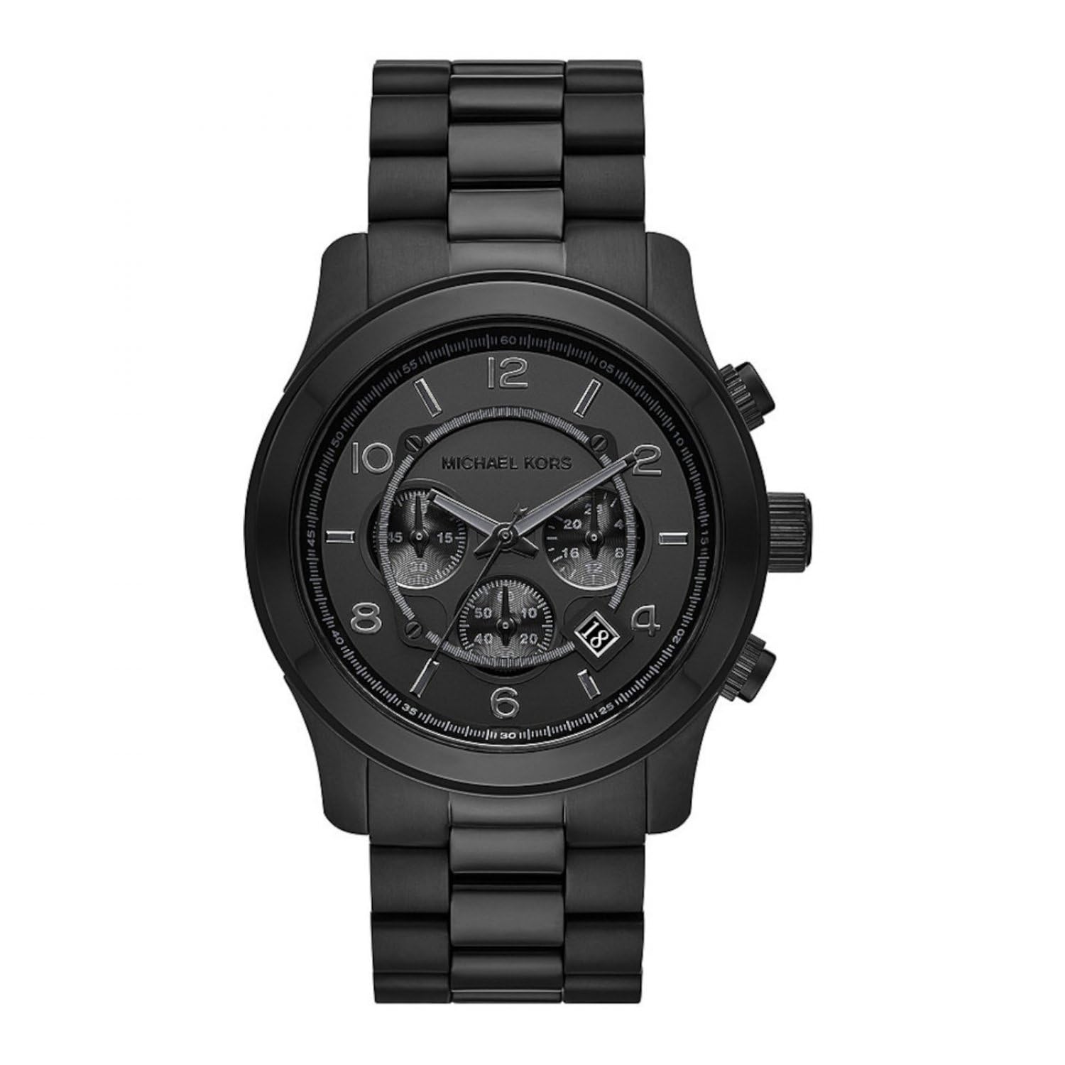 Michael Kors Runway Watch for Men, Quartz Chronograph Movement with Stainless Steel Strap