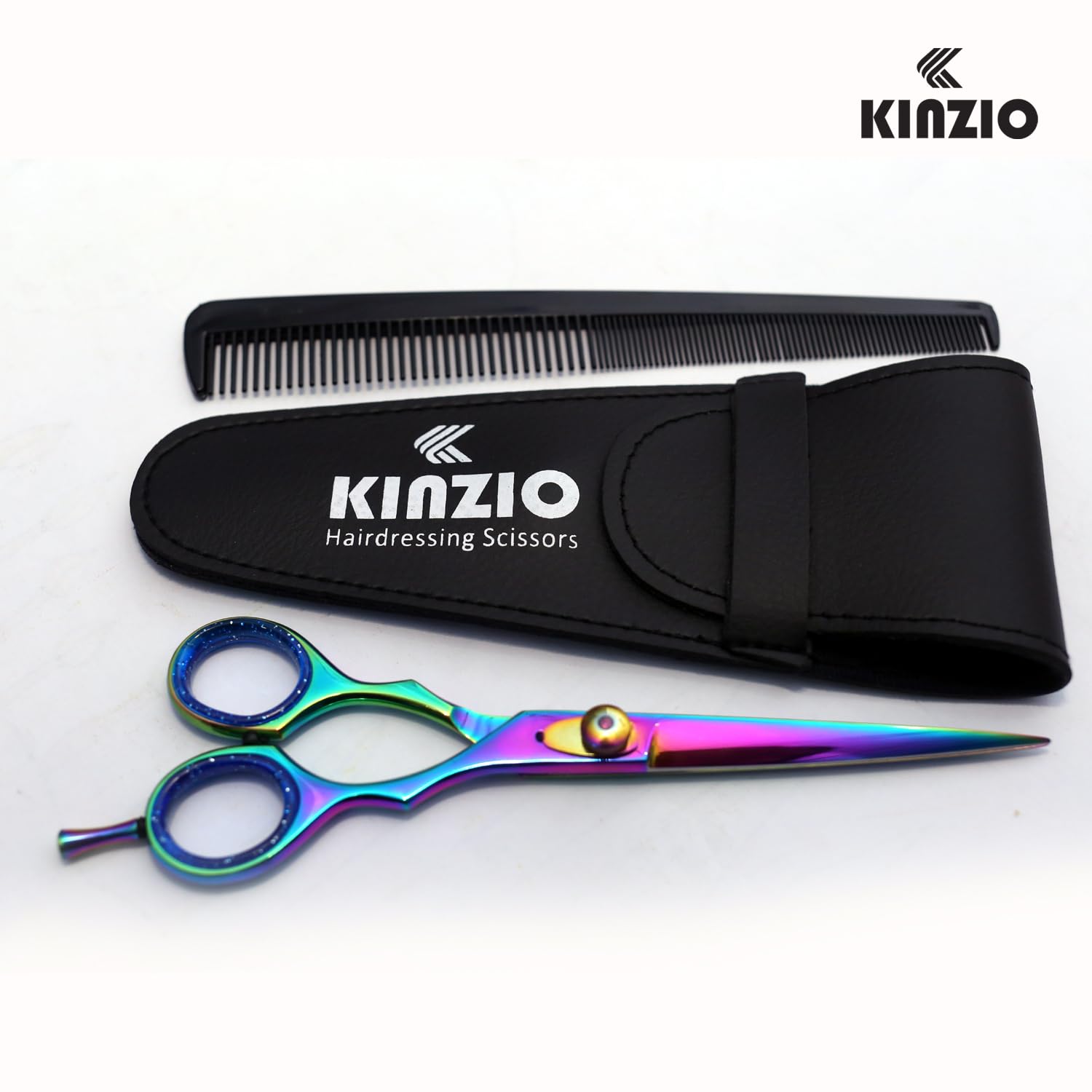 Forbici da parrucchiere KINZIO Forbici affilate di alta qualità in acciaio inossidabile per taglio dei capelli Ideali per parrucchieri Barbieri Uomini e donne (6.5")