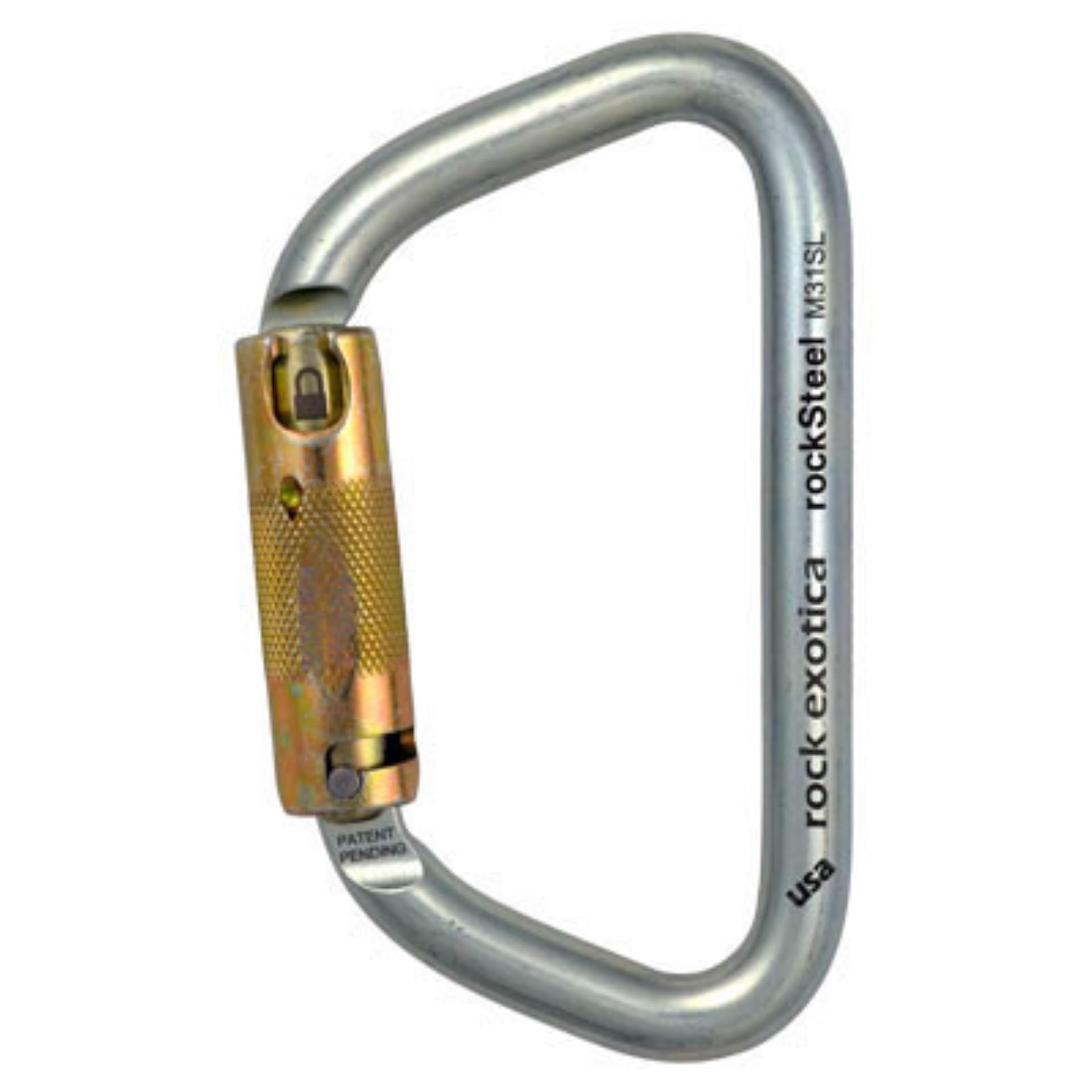 Rock Exotica RockSteel - Mosquetón de bloqueo automático