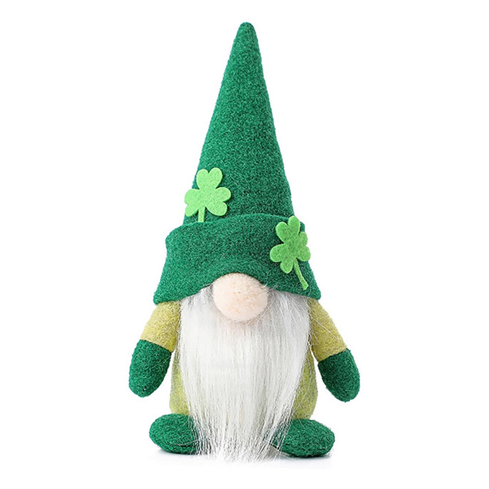 Hsioluted Colorful Irish Patrick ' s Day Decor Doll Dwarfs Luck Clovers Decor for Festival Party Bookshelves Dining Table Display Family
