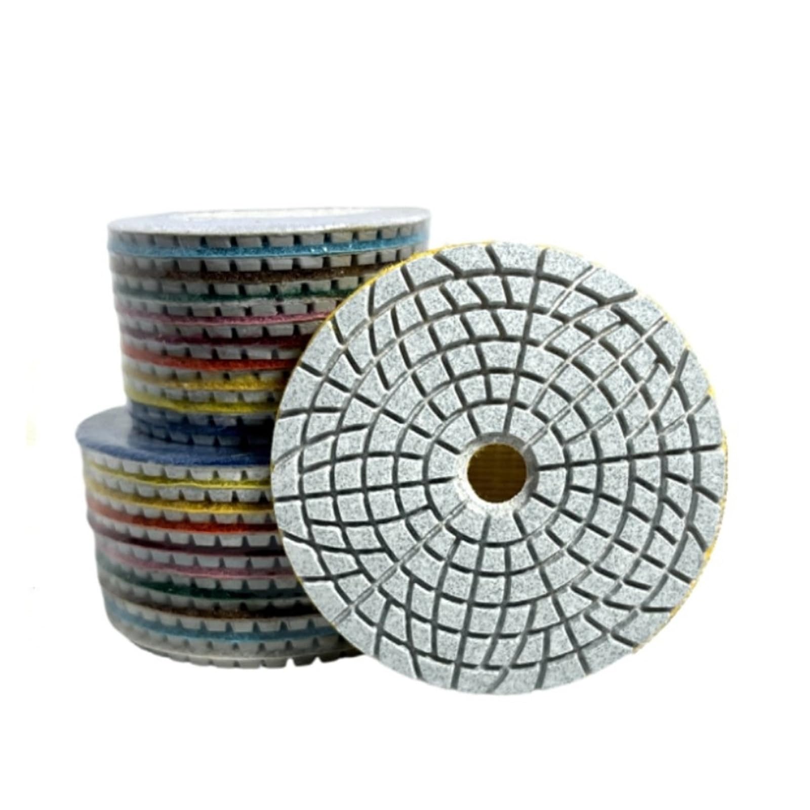 Disco abrasivo de pulido de diamante de 3 y 4 pulgadas for pulir mármol, granito, pisos de concreto y encimeras.(500,10 PCS_3 INCHES)