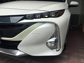 プリウス52phv 左前フォグランプ プリウス PHV ZVW52 フォグランプ フォグライト カバー メッキ
