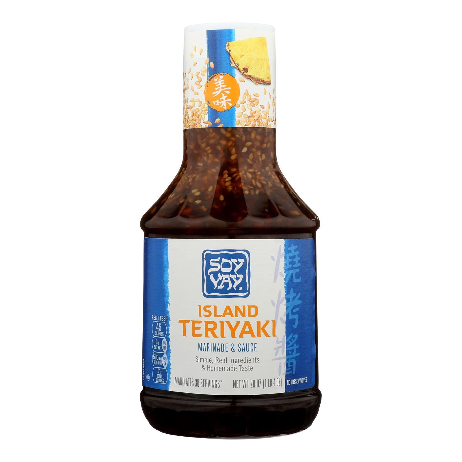 Soy Vay Island Teriyaki Marinade, 20-Ounce Bottles (Pack of 6)