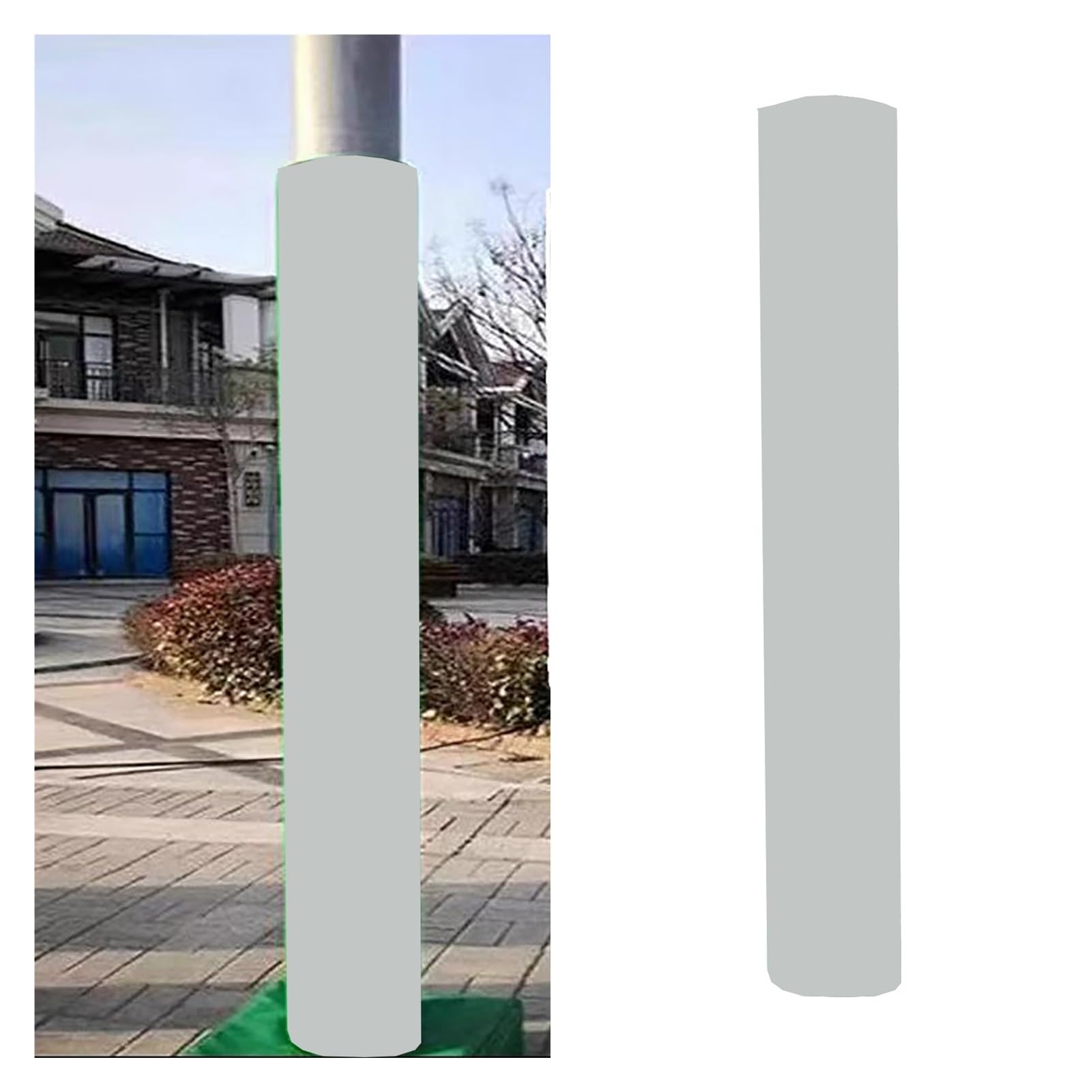 Rembourrage rond pour poteau de basket 180 cm résistant et étanche