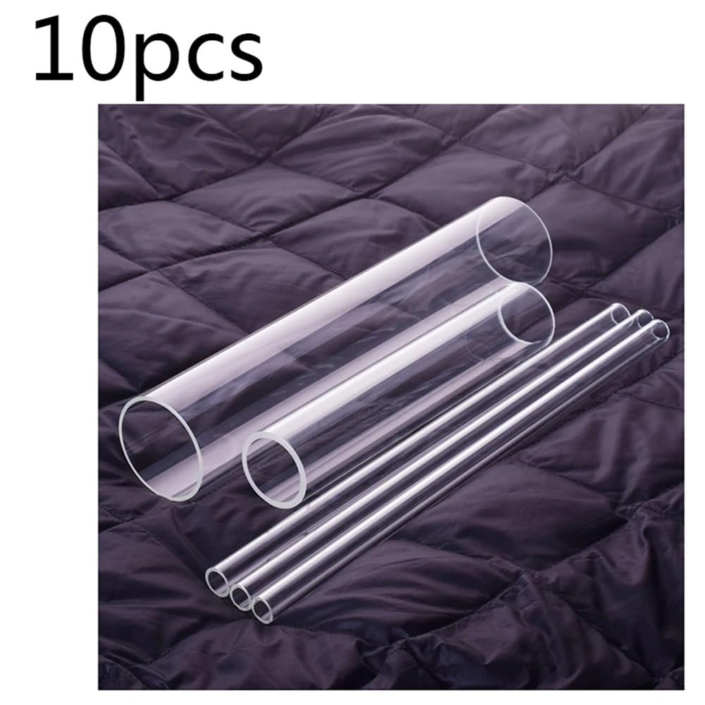 Attrezzature e forniture di laboratorio 10 tubi in vetro borosilicato ad alta densità, diametro esterno 6 mm, lunghezza totale 200 mm/250 mm/300 mm/350