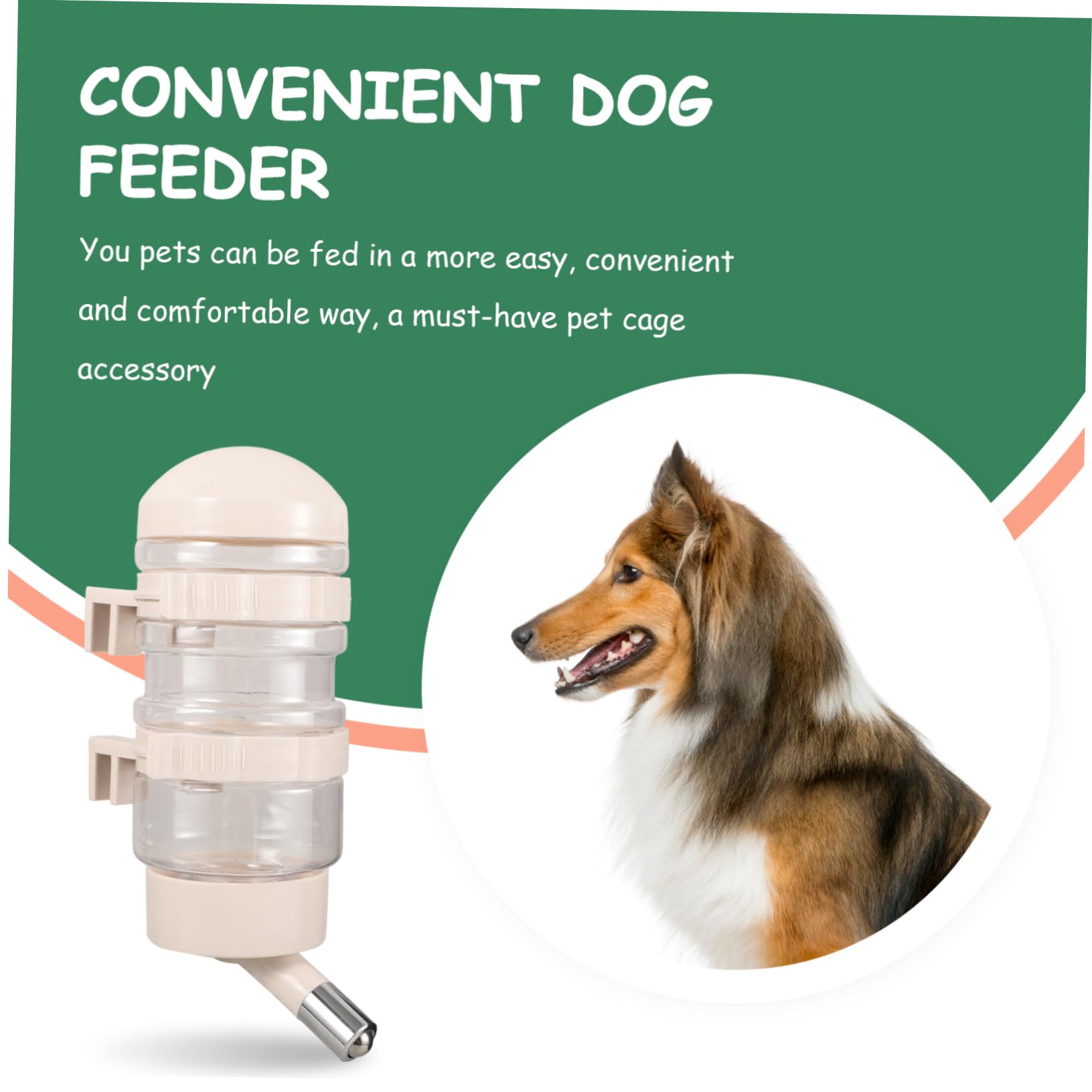 Yardwe Cat Water Bottle Dispenser Automatic Pet Waterer Dog Water Dispenser Pet Drinking Fountain for Dogs Cats
