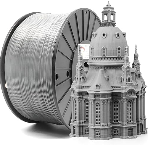 ⚡ Reprapper Grey PLA Filament, Large Roll PLA, (± 0.03mm) 1.75MM Filament for 3D Printer, 3KG (9.9lb) Grey