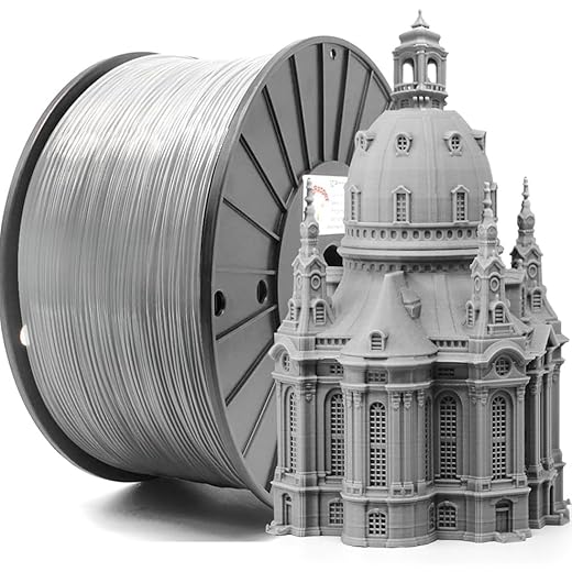 ⚡ Reprapper Grey PLA Filament, Large Roll PLA, (± 0.03mm) 1.75MM Filament for 3D Printer, 3KG (9.9lb) Grey