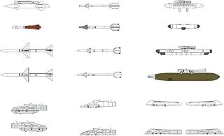 FineMolds 1/72 US Air-to-Air Missile Set #2 (60s-70s) - Plastic Model Building Kit # FP44