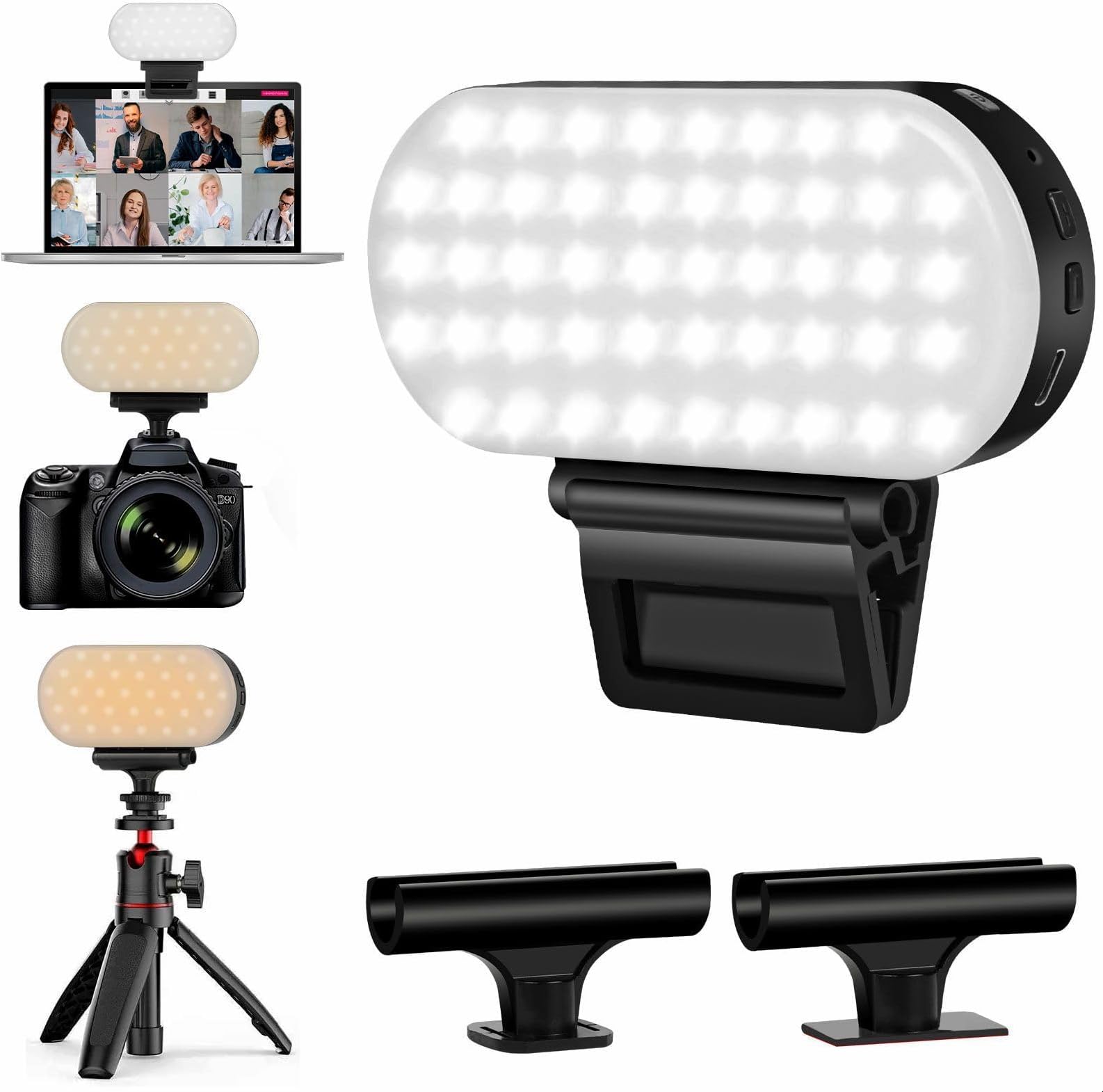 Lumière Réglable 3200-5600K Newmowa 60 LED Video Light, 3200-5600K 3 Modes D 'éclairage Et Lampe 60 LED CRI95