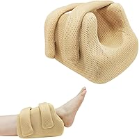 Vista 1 de Protectores de talón 3D para úlceras por presión, almohada de elevación de tobillo, cojín de soporte de pie para úlceras de cama, cojines de talón