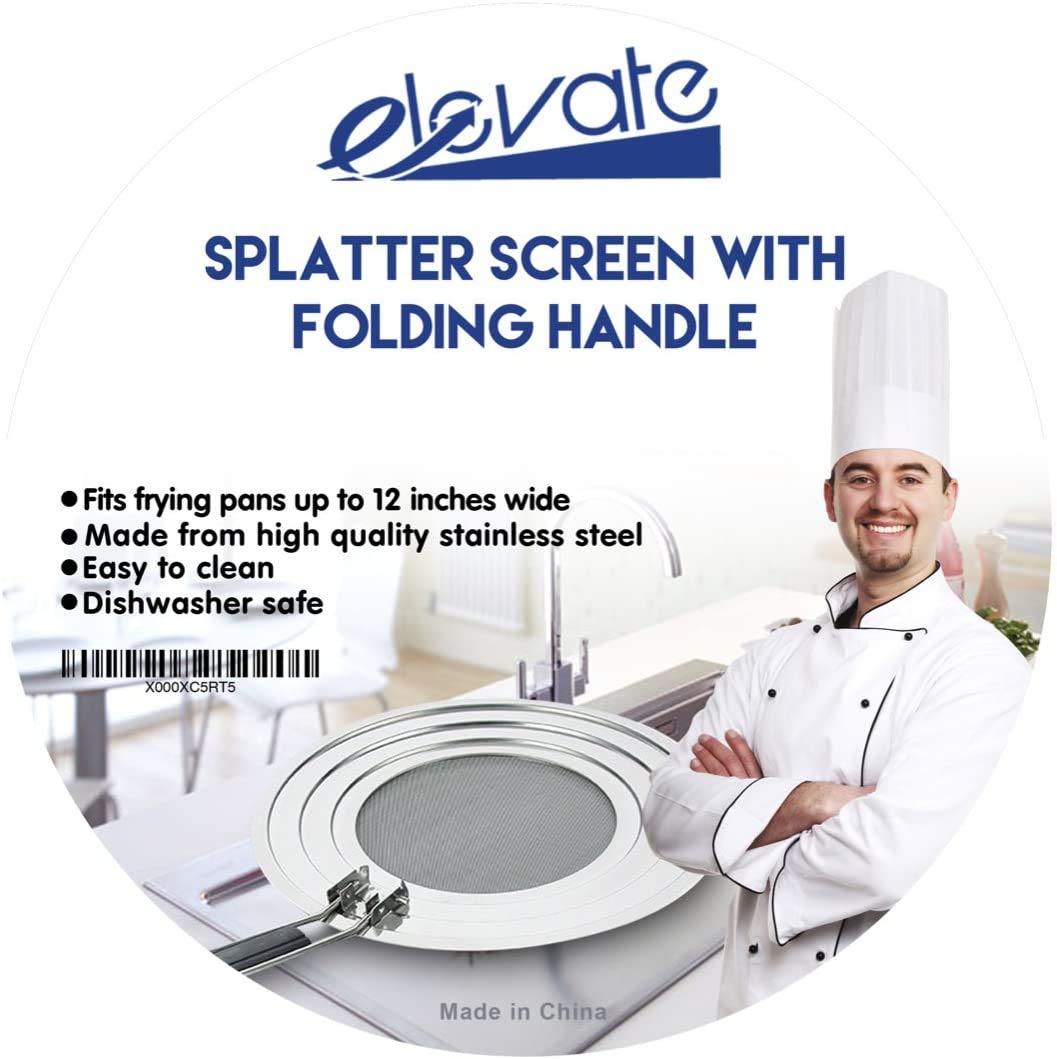 Splatter Screen Splatter Guard with HeavyDuty Folding Handle