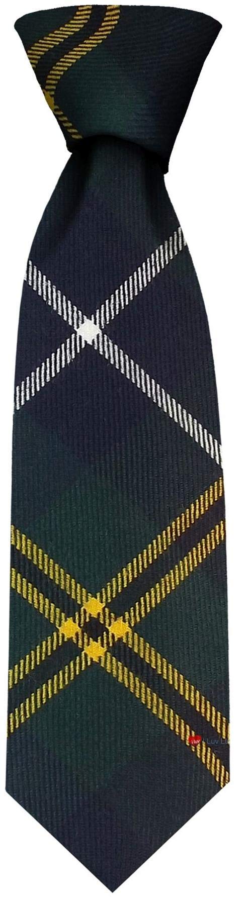 I LUV LTD Gents Neck Tie Turnbull Hunting Modern Tartan Lightweight Scottish Clan Tie