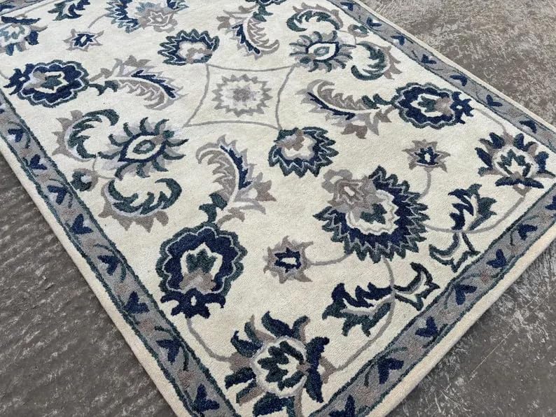 Image of zia carpets Hand Tufted Woollen Modern Collection Bedroom & Living Room Carpet Size 6 x 9 feet