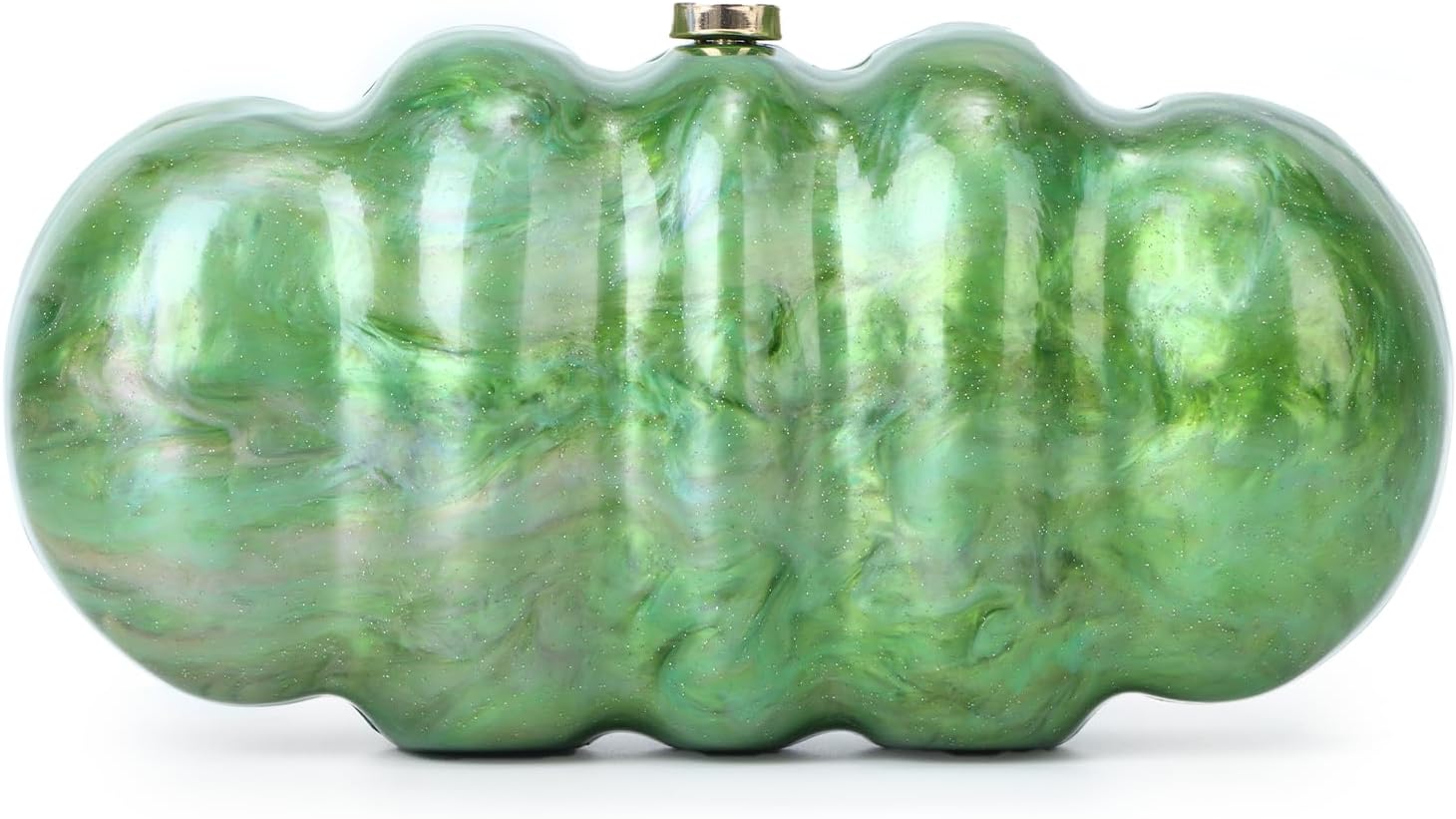 KUANG! Women Acrylic Clutch Purse Glitter Marble Acrylic Handbag Unique Evening Bag Chain Shoulder Bag for Party Prom