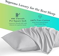 Vista 3 de Funda de almohada de viaje de 12 x 16 pulgadas, juego de 2 fundas de almohada para niños pequeños, 600 hilos, cierre de sobre, 100% algodón egipcio